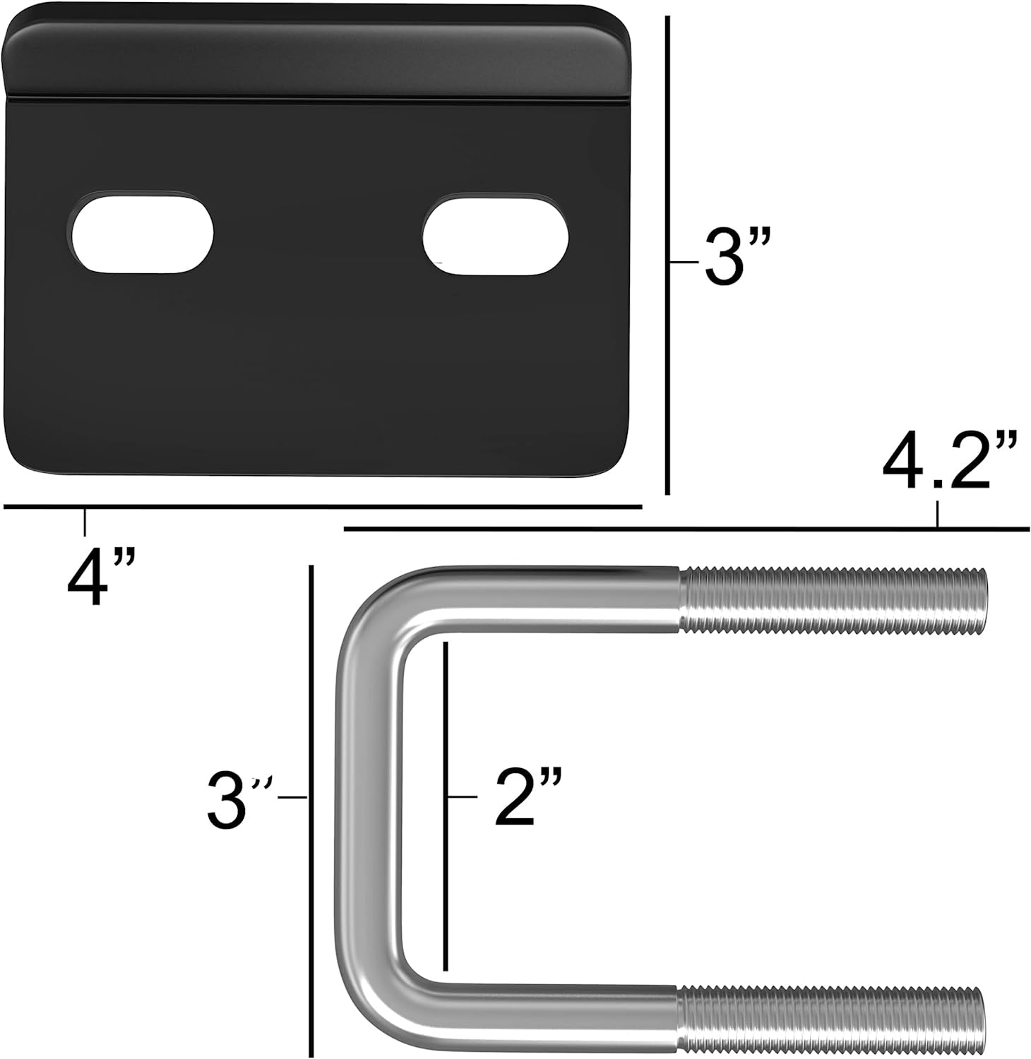 X-Rack BK2 staffa stabilizzatrice gancio traino 2 pollici