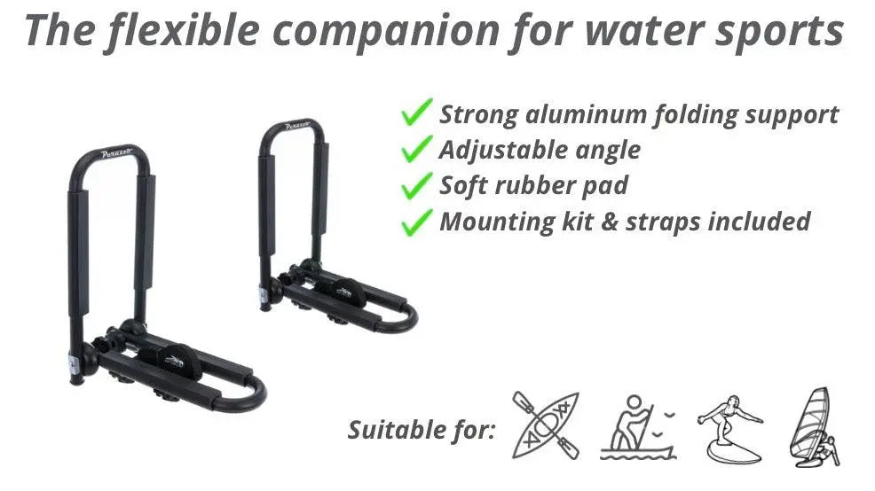 Peruzzo Porta Kayak Windsurf da tetto cinghia 250 kg gomma
