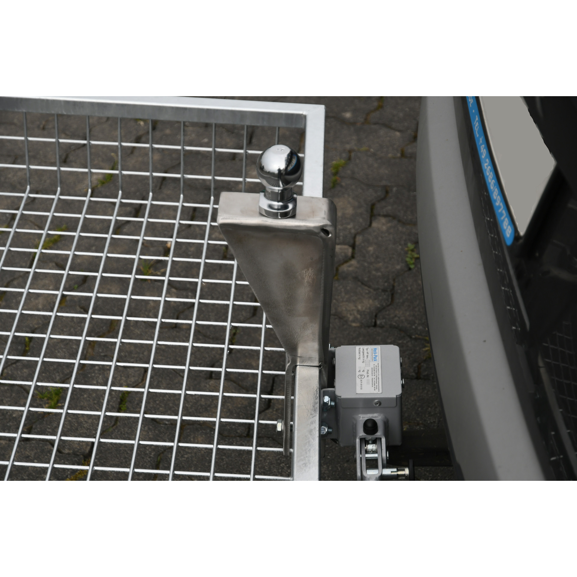 Heck-Pack staffa verricello testa a sfera acciaio inox