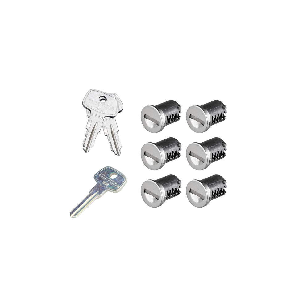 Whispbar SKS Lock Cores Set 6 cilindri antifurto stessa chiave