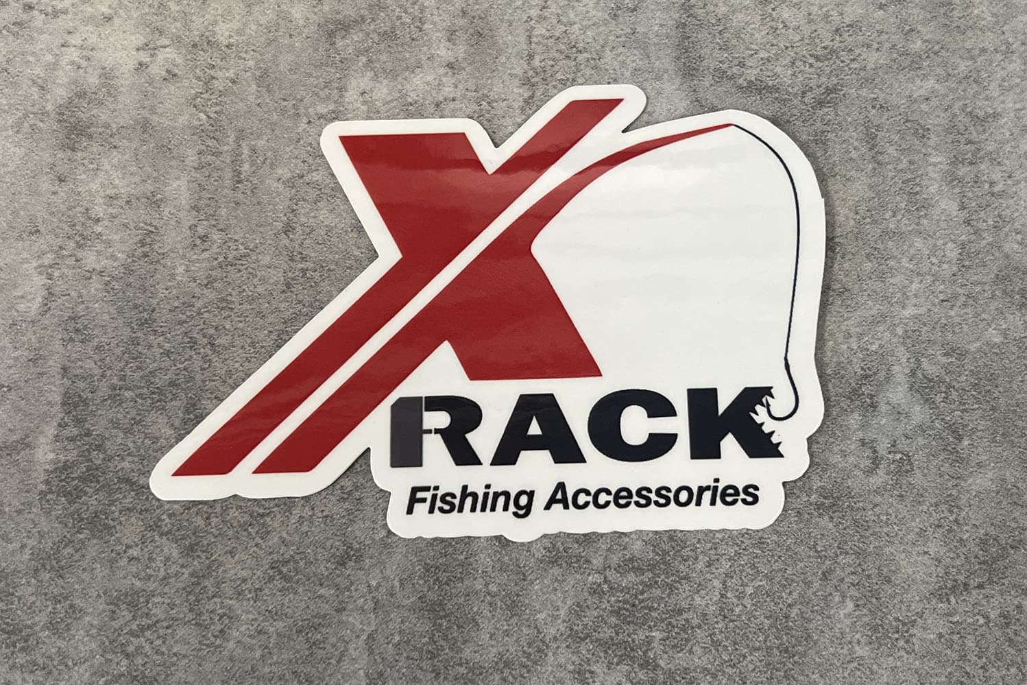 X-Rack Fishing Accessories adesivo 3x4 laminato