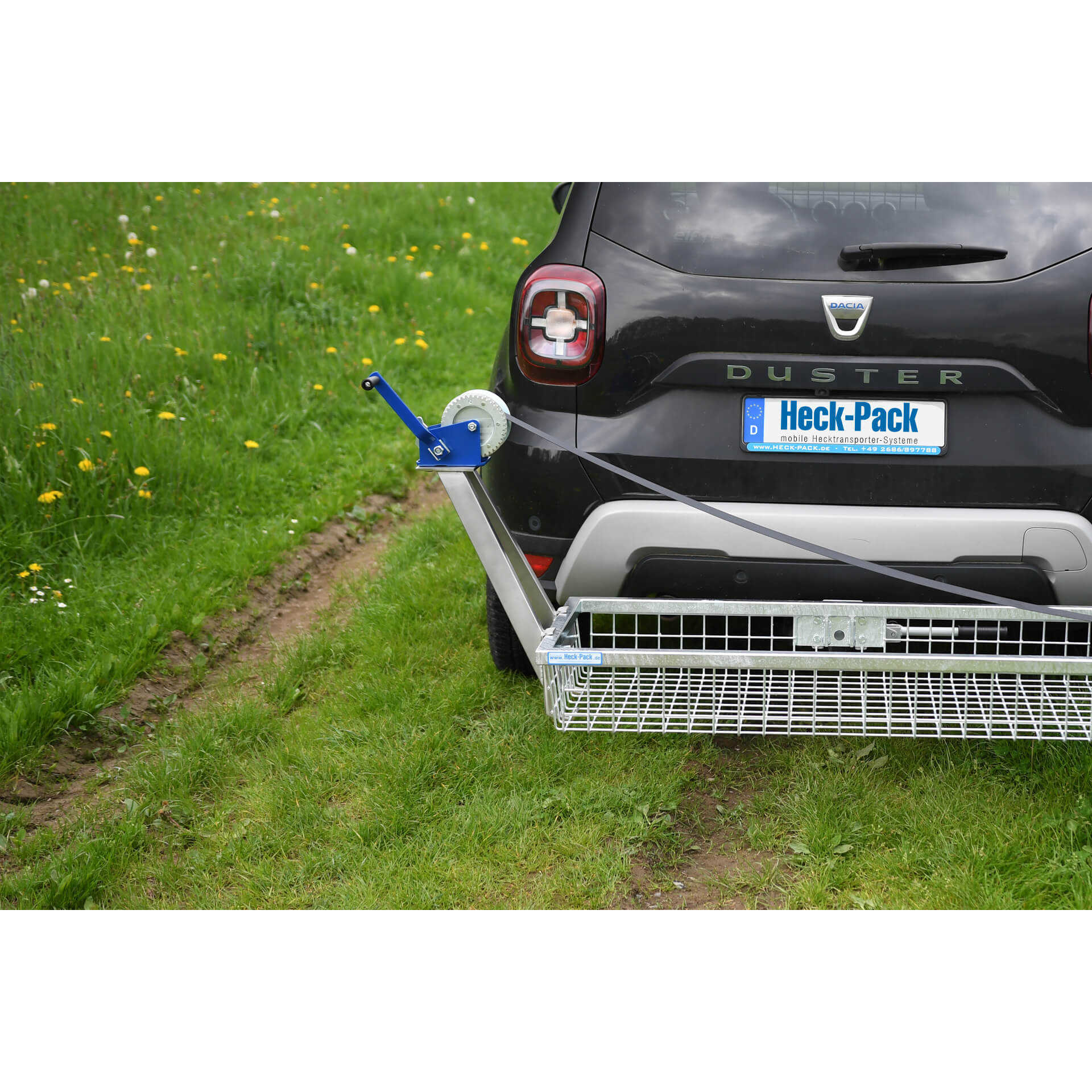 Heck-Pack staffa verricello manuale inox nastro 6 m