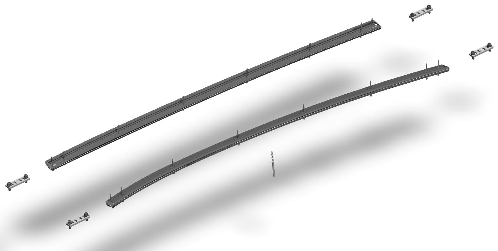 Whispbar LNL Trk Kit Toyota HiLux Mk8 DC attacchi tetto