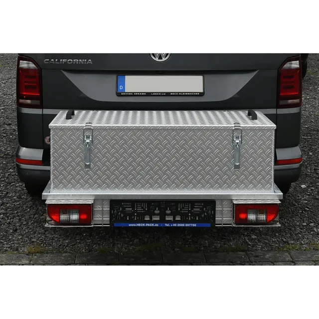 Heck-Pack 1000x600 mm box alluminio per portacarico con coperchio
