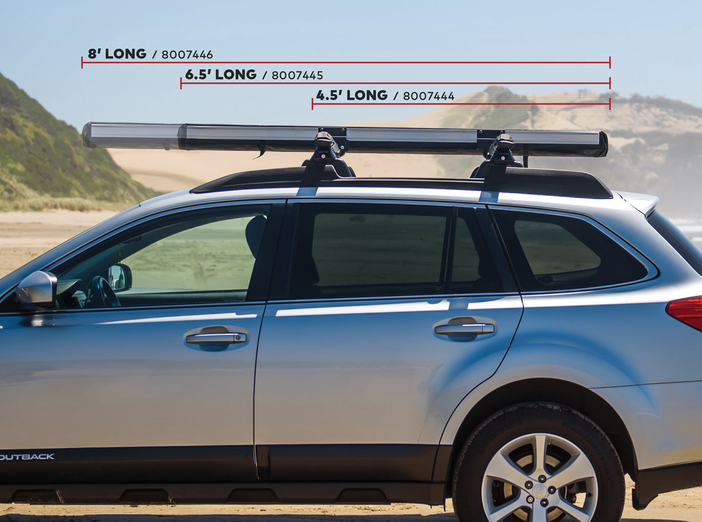 Whispbar OverNOut Medium tenda da sole auto MD impermeabile