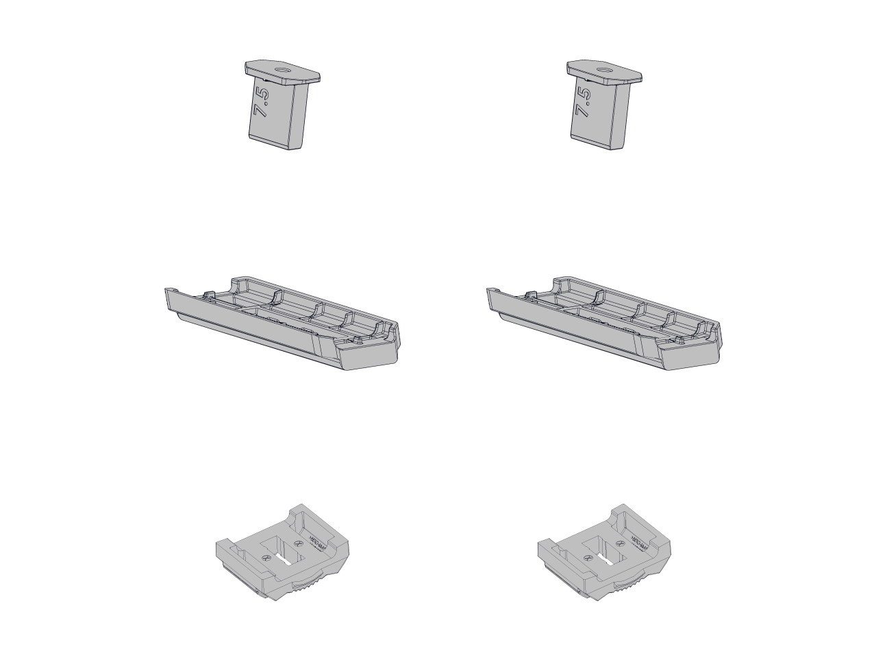 Whispbar TrimHD StreamLine Hgt Packer 15mm rialzo x2