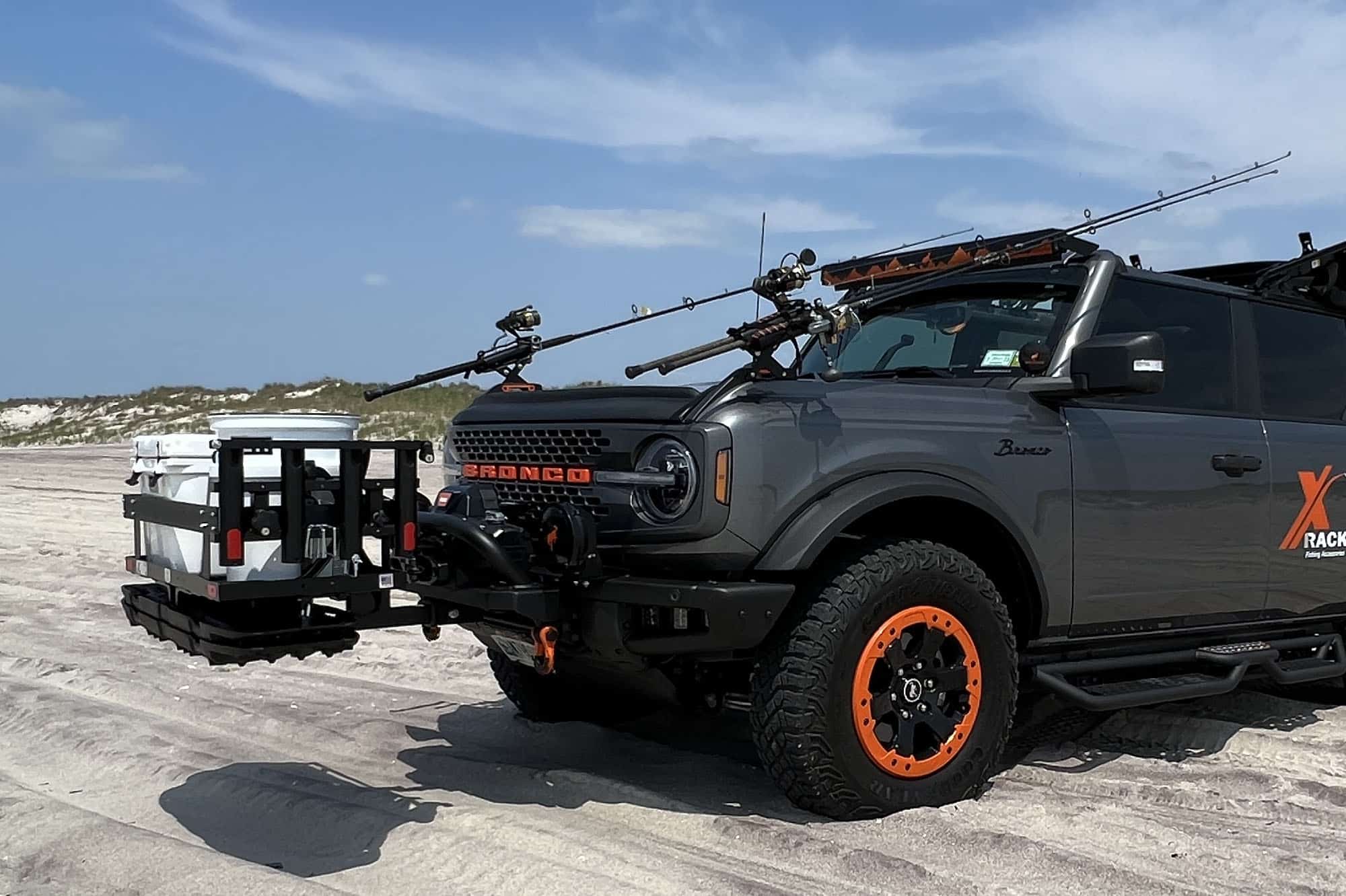 X-Rack Gancio anteriore Ford Bronco 2021+ per piastra verricello acciaio