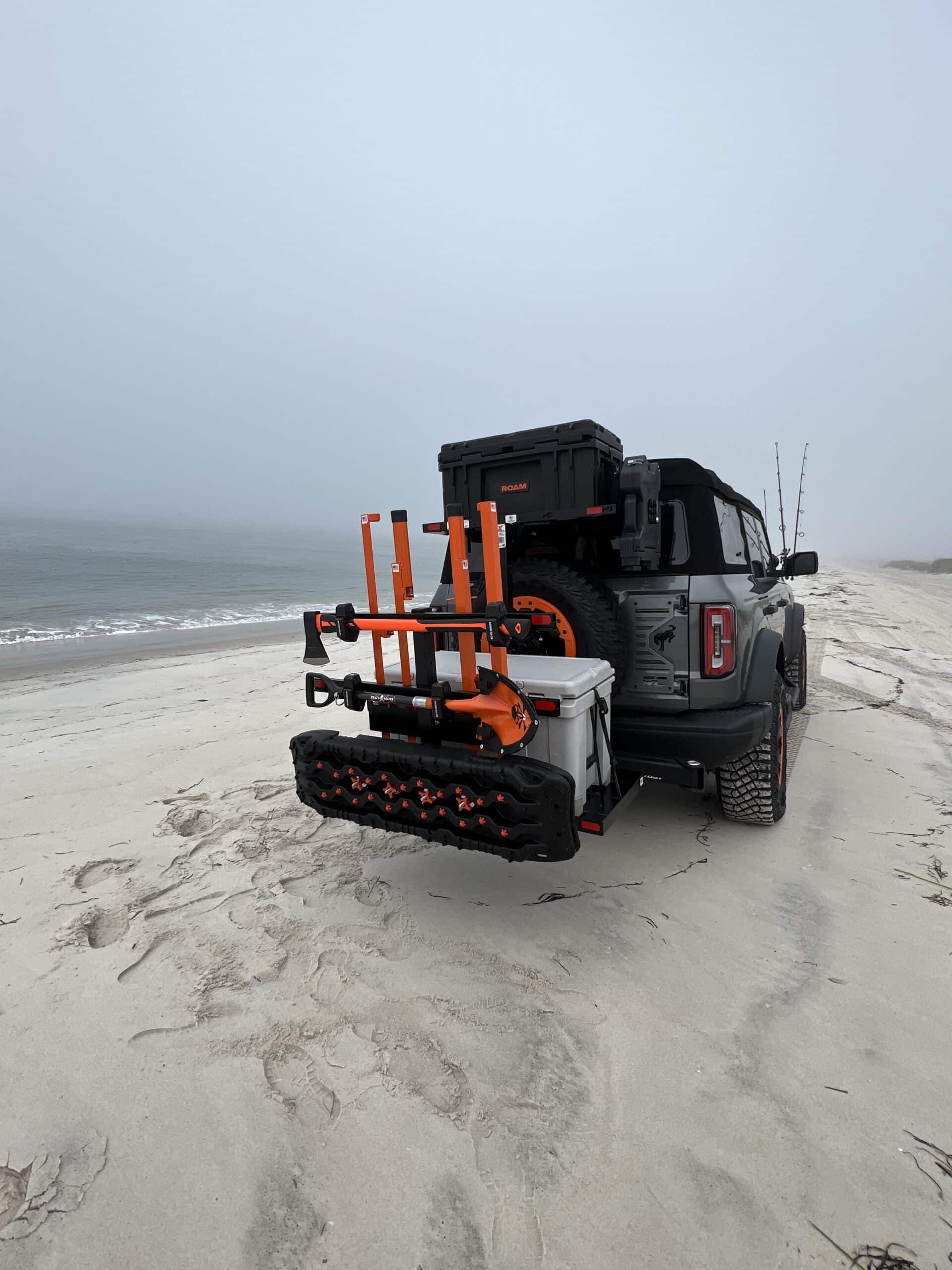 X-Rack Sand Spike Carrier Mount supporto 4 posti alluminio nero
