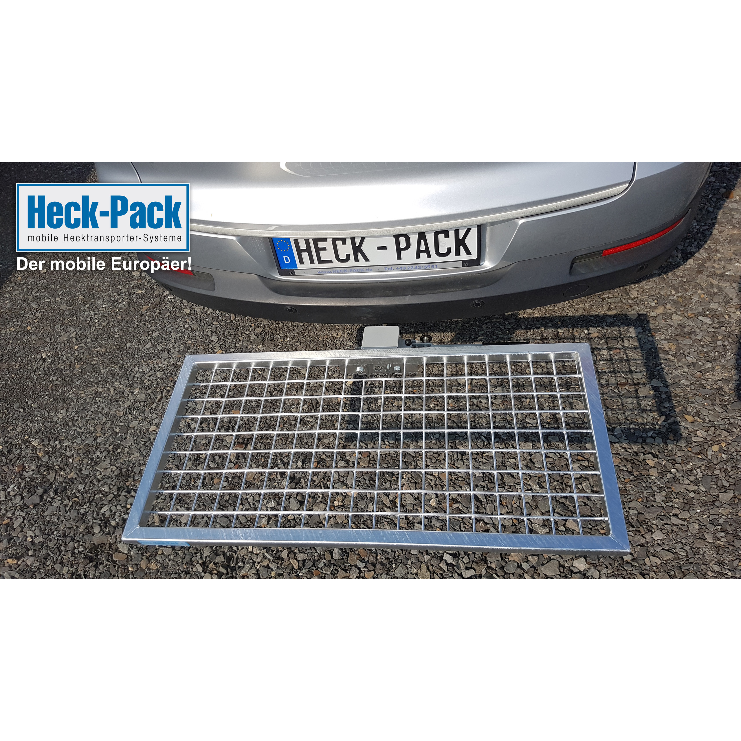 Heck-Pack Optimal 1000x500 Portapacchi Posteriore Piatto