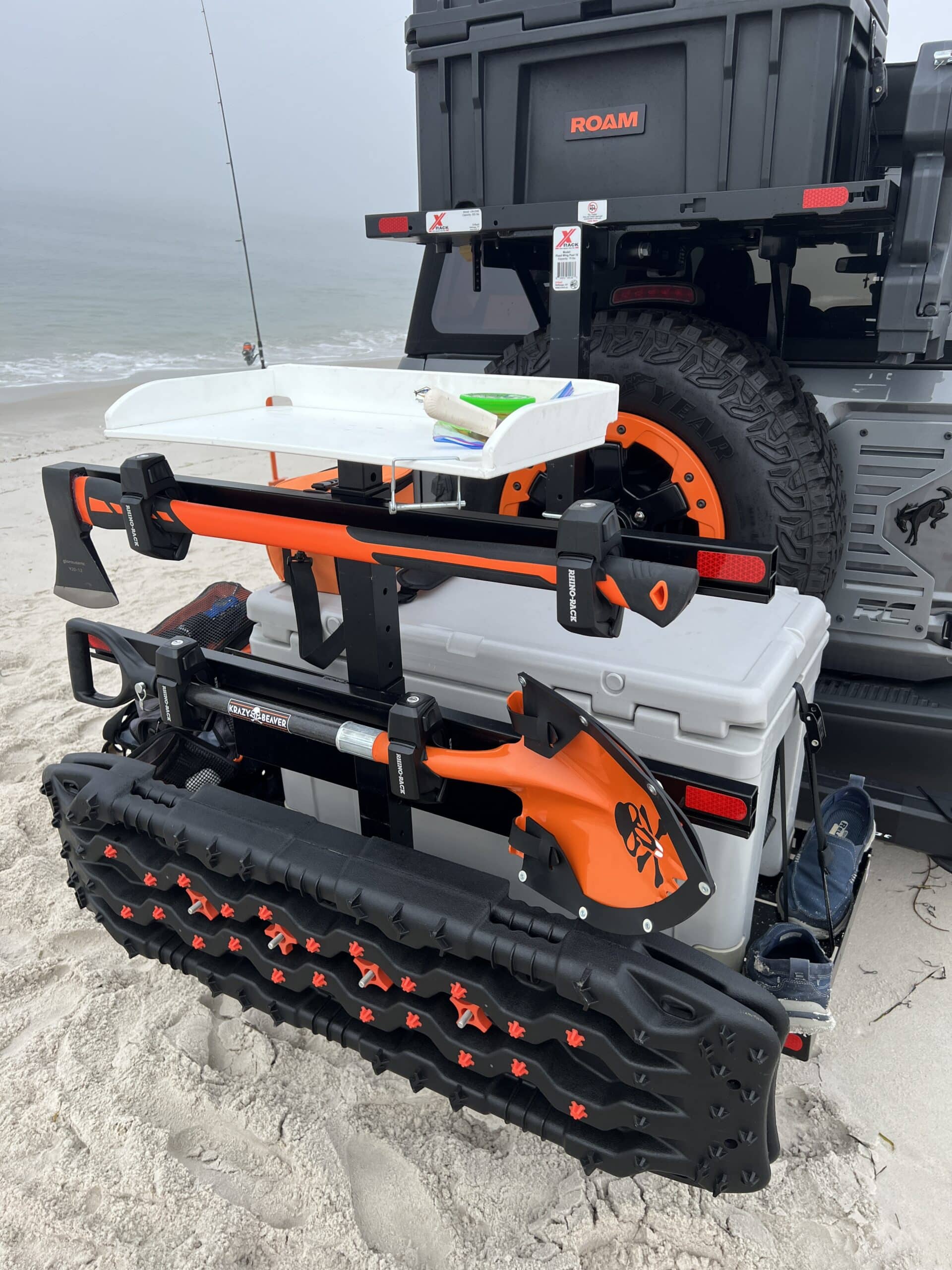 X-Rack Flex Wing Carrier portasci gancio 2″ alluminio ribaltabile