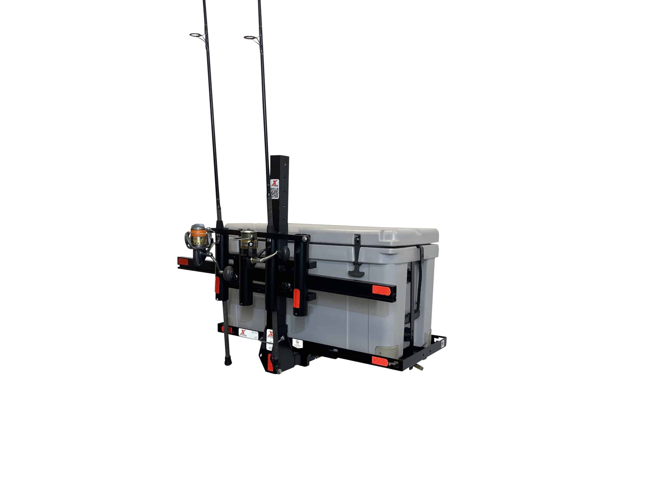 X-Rack Portacanne 4 Canne con Barra Bloccaggio