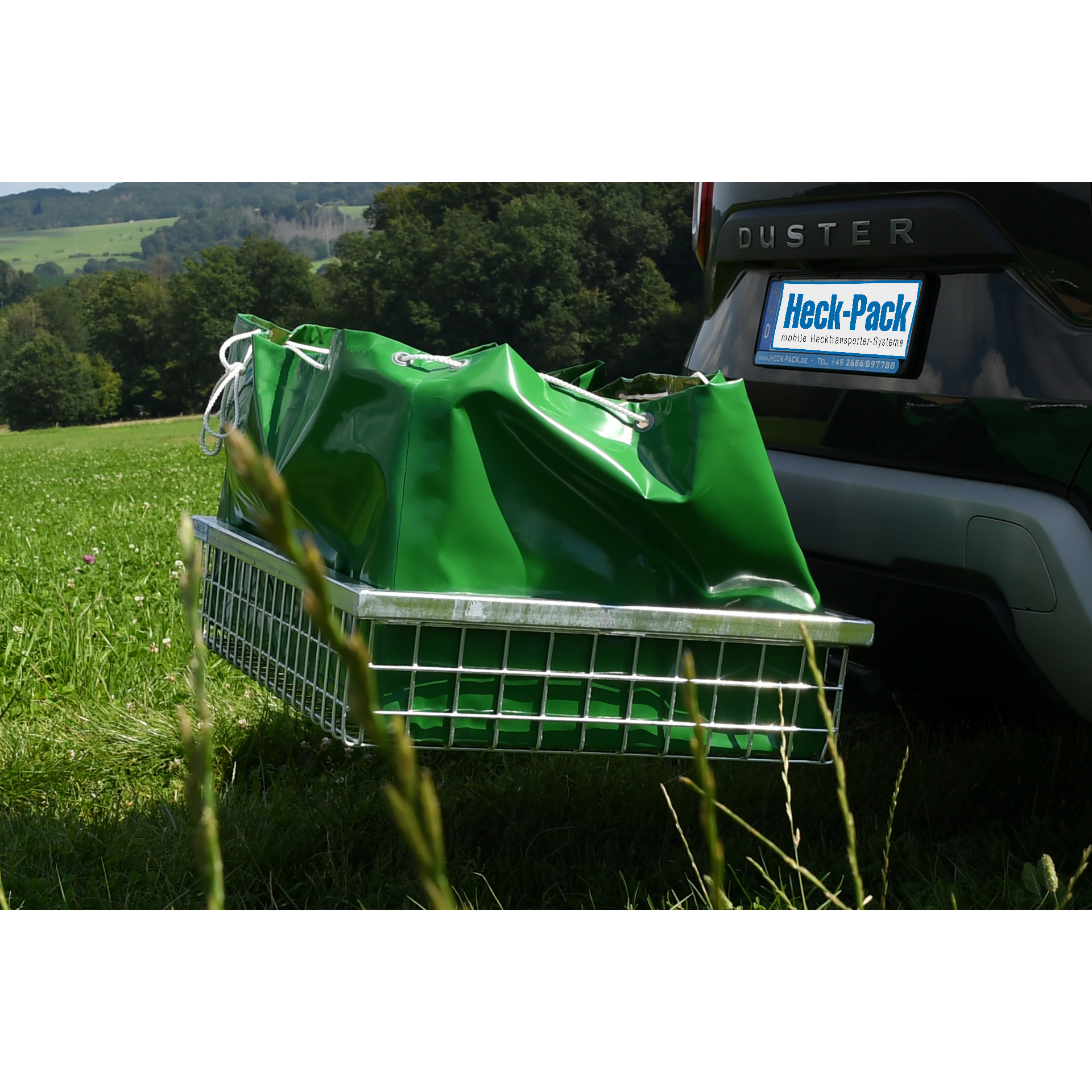 Heck-Pack Ideal Vasca Pieghevole Trasporto PVC Verde 45 cm