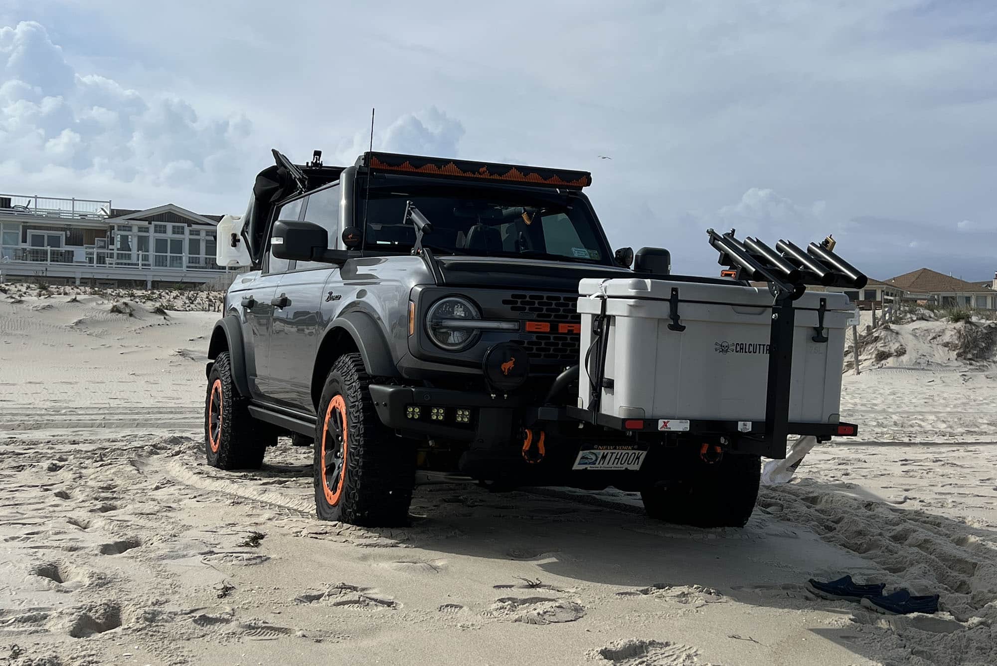 X-Rack Gancio anteriore Ford Bronco 2021+ per piastra verricello acciaio
