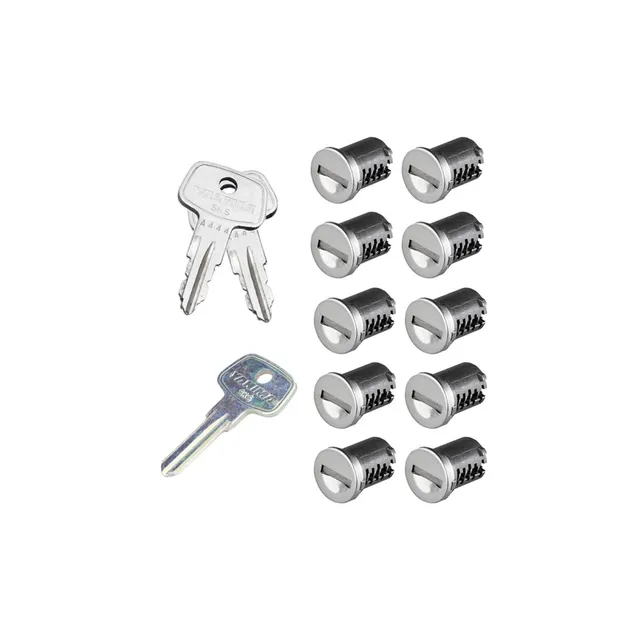 Whispbar SKS cilindri antifurto 10 pezzi con chiavi