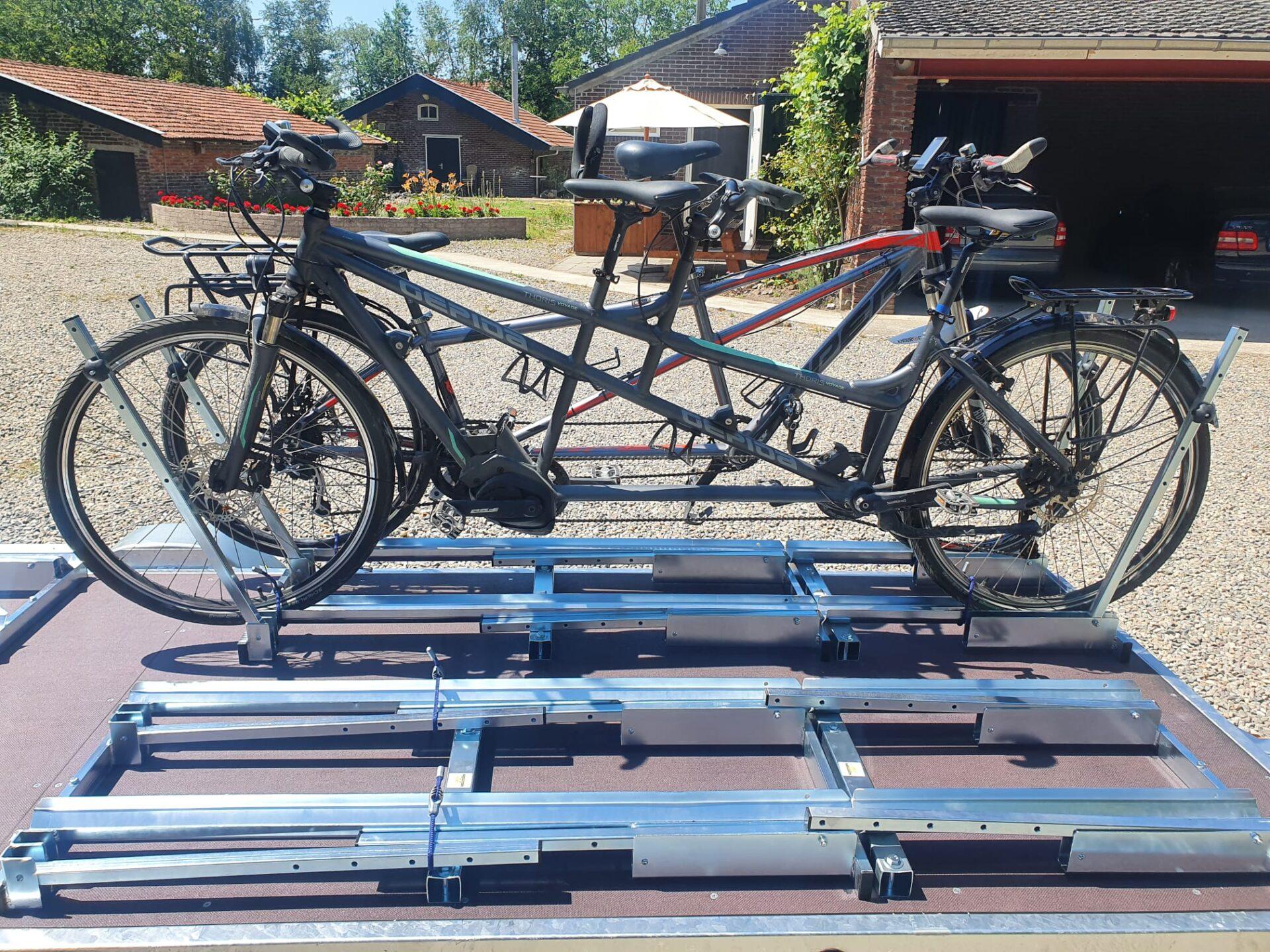 VK Portabici per Tandem Fissaggio alle Ruote