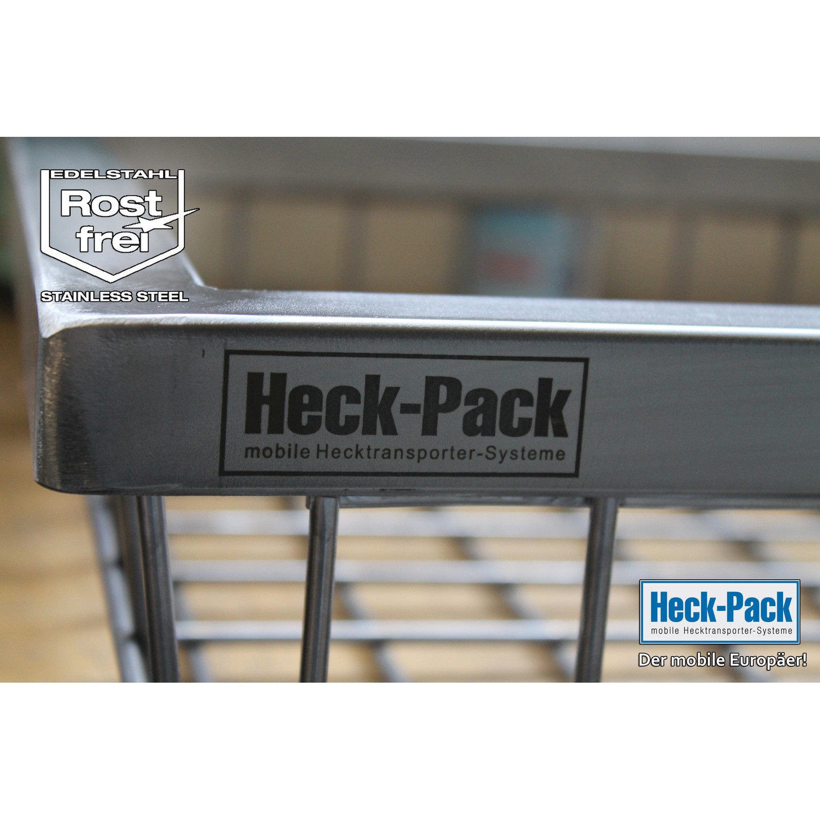 Heck-Pack Deluxe portapacchi gancio traino inox 1000x500