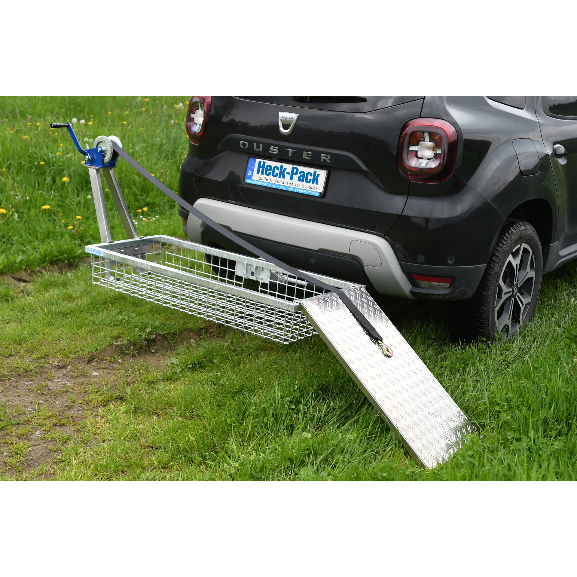 Heck-Pack 920x420 mm rampa di carico inox-alluminio recupero selvaggina