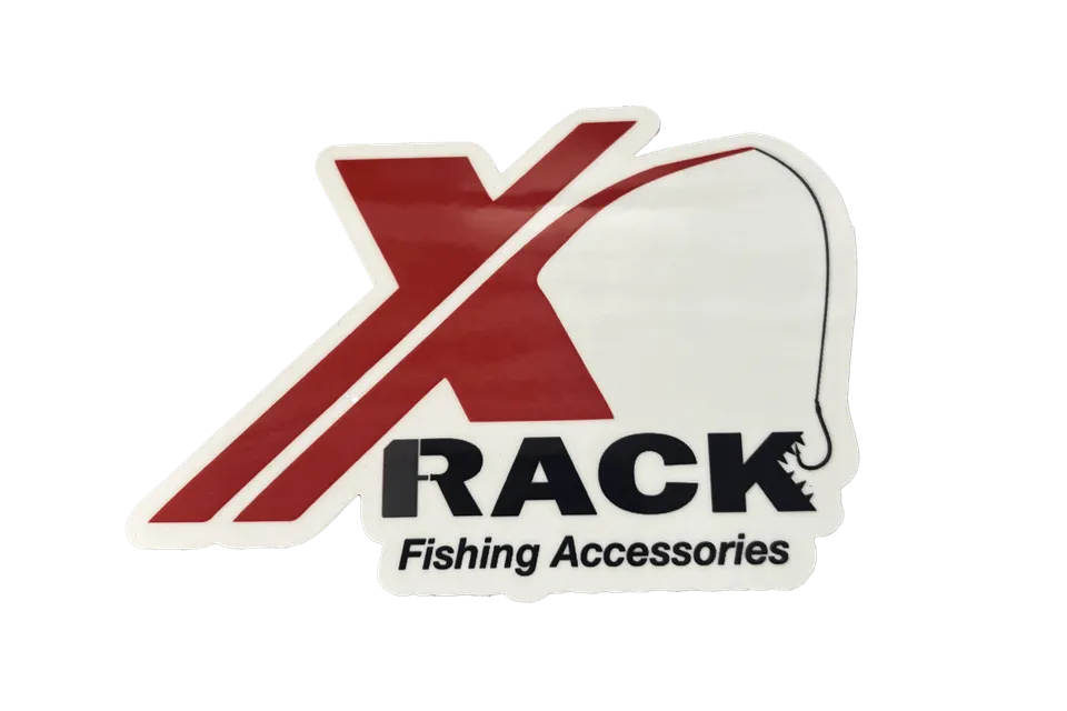 X-Rack Fishing Accessories adesivo 3x4 laminato