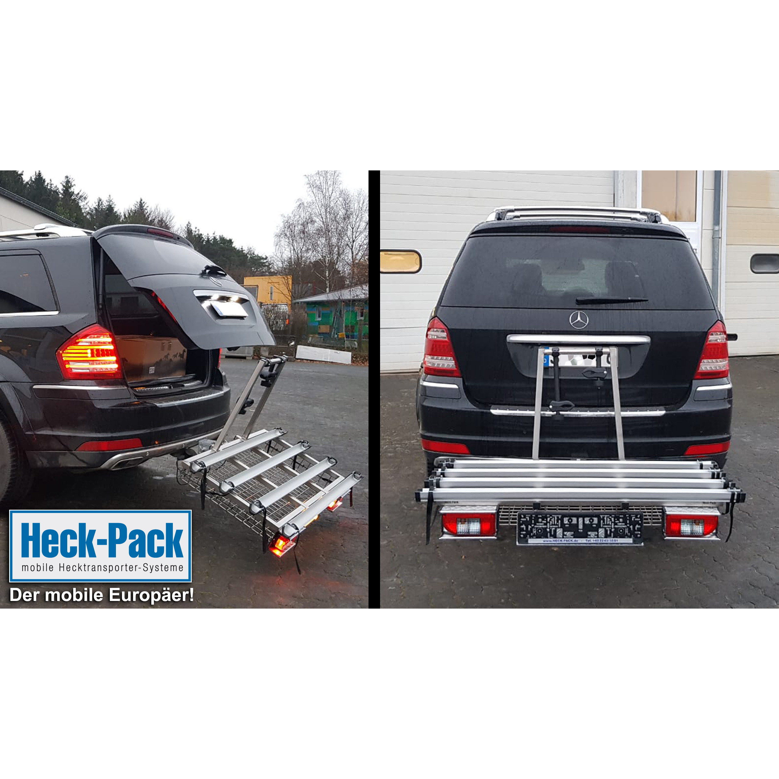 Heck-Pack dispositivo abbassamento portapacchi acciaio inox
