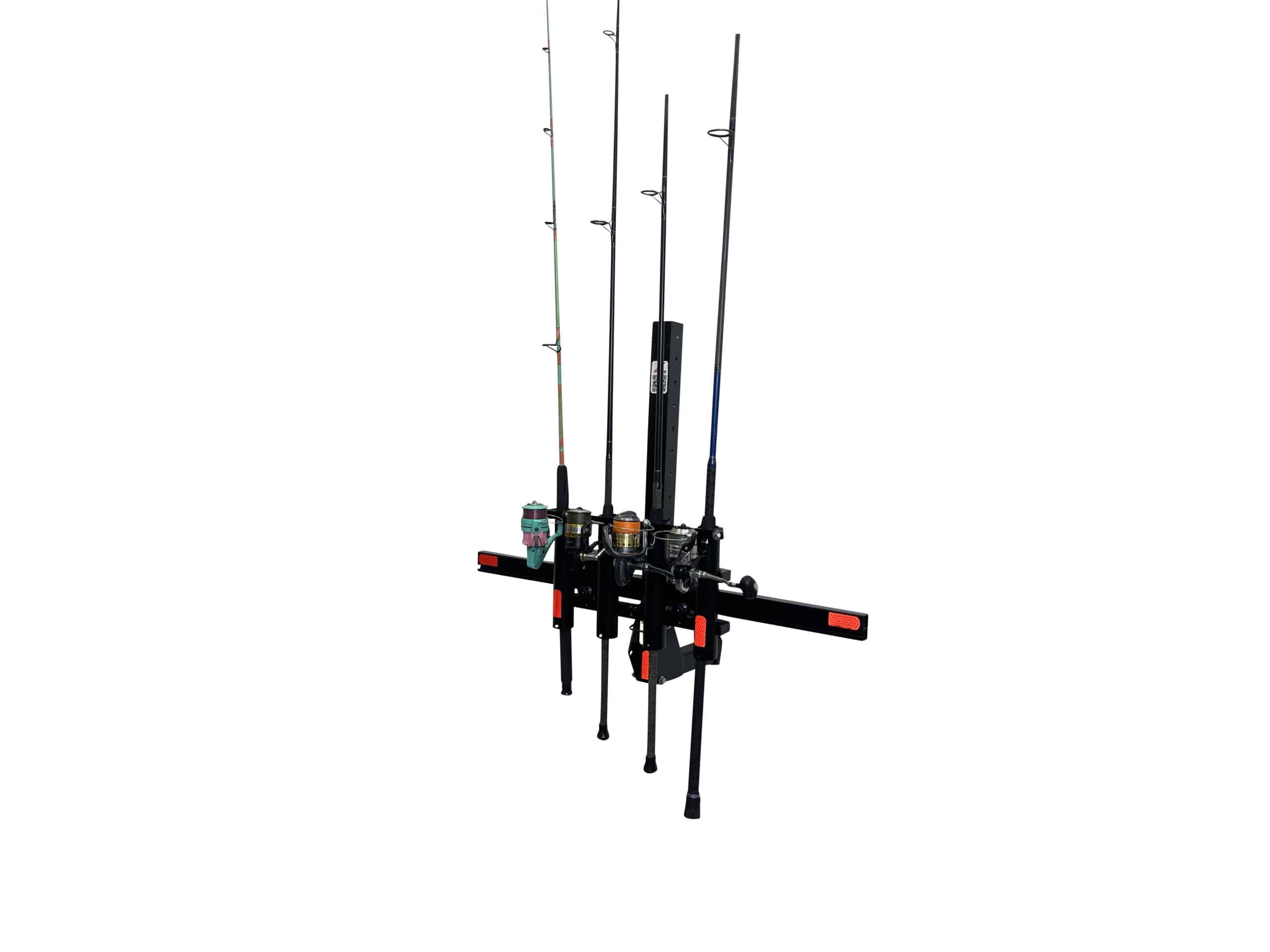 X-Rack Portacanne 4 Canne con Barra Bloccaggio