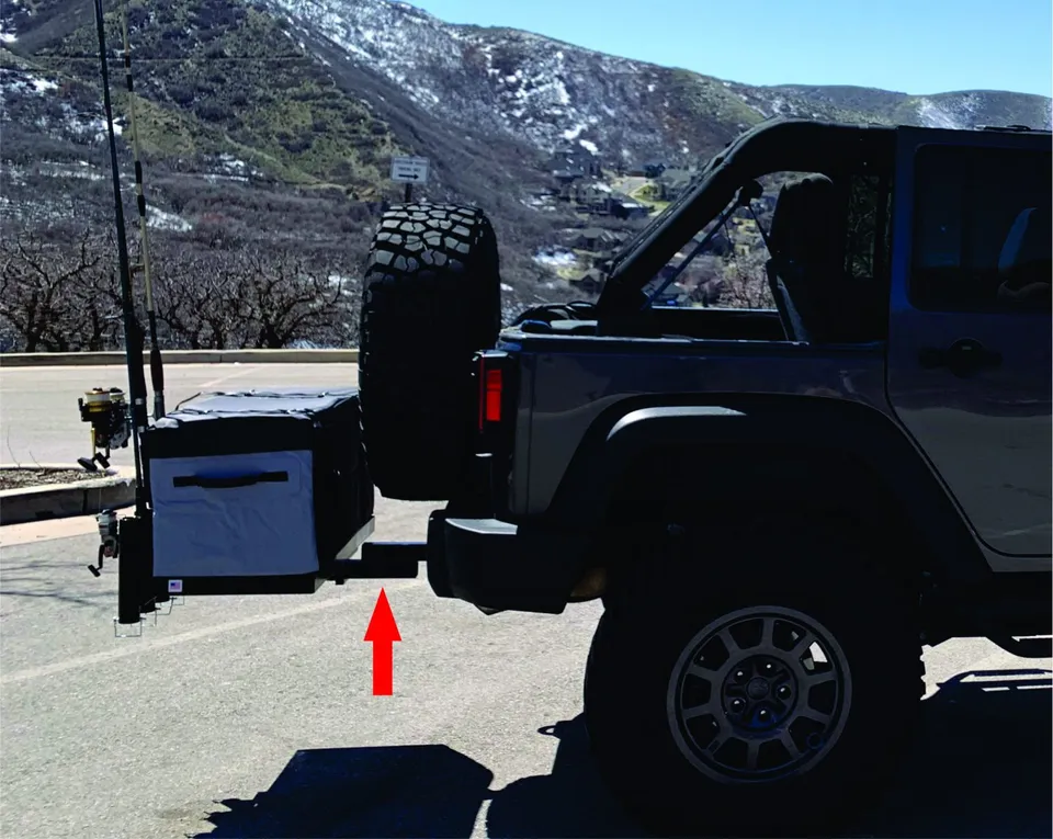 X-Rack XL2 prolunga gancio traino Jeep 2x26x4 12 libbre