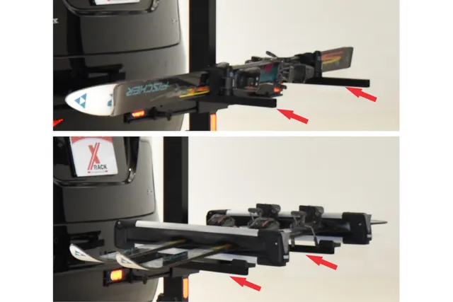 X-Rack Snow Mount supporto portasci binario set 2 pezzi