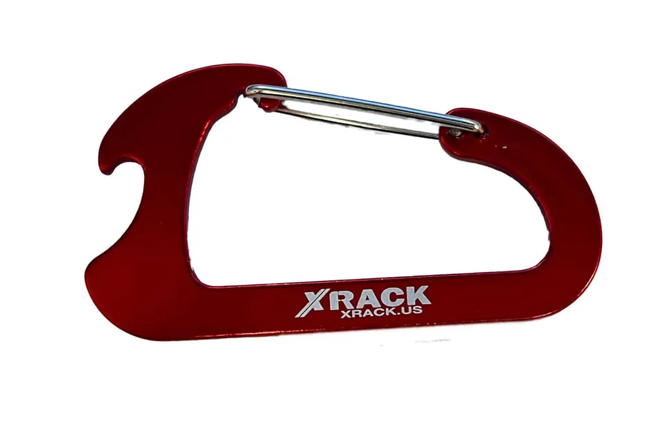 X-Rack Carabiner moschettone apribottiglie rosso