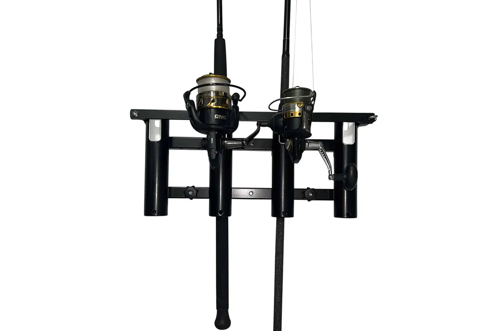X-Rack Portacanne 4 Canne con Barra Bloccaggio