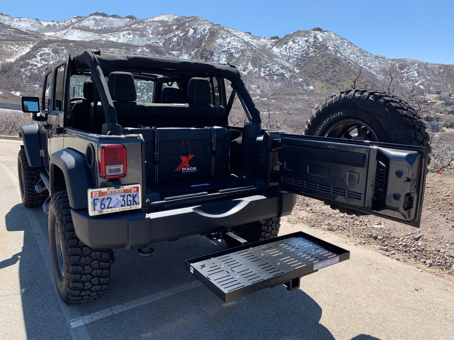 X-Rack XL2 prolunga gancio traino Jeep 2x26x4 12 libbre
