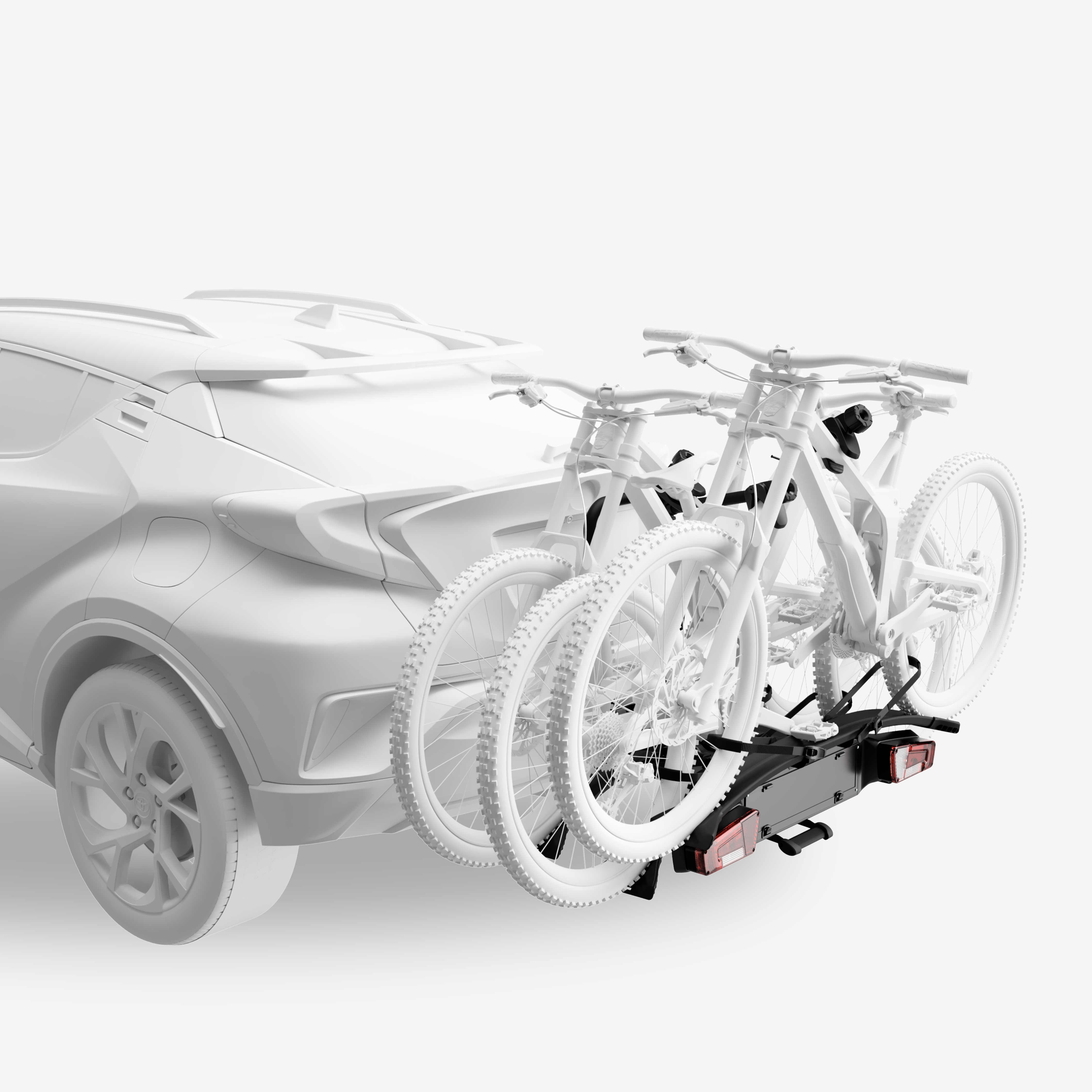 G.P. Verve kit terza bici portabici gancio traino 15 kg