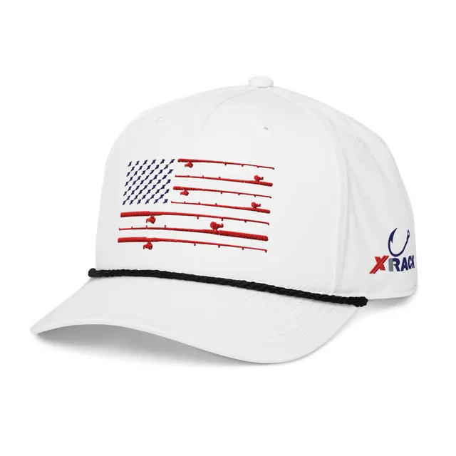 X-Rack Rod Flag Richardson 258 cappello rope bianco