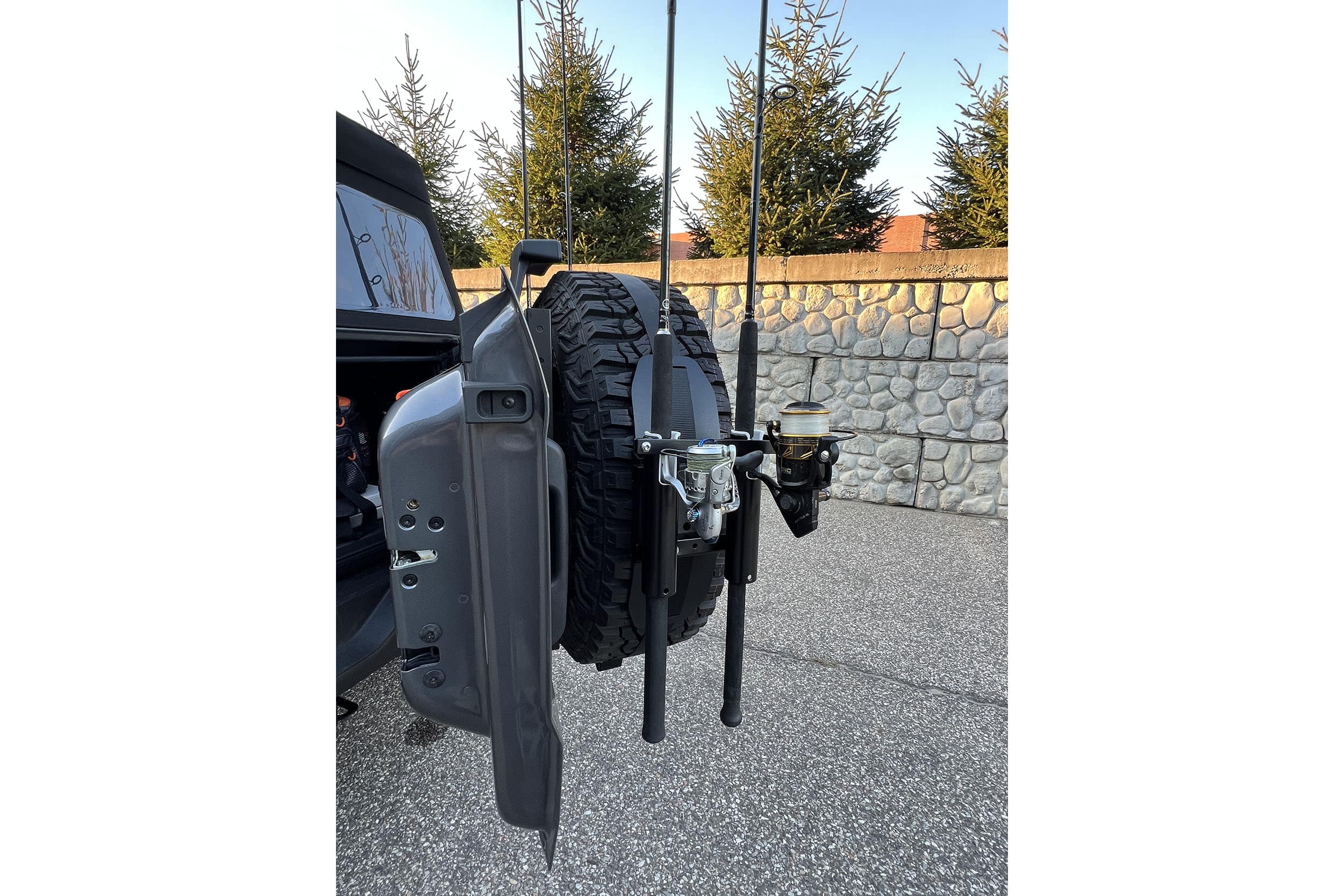 X-Rack XR-FRH-2 portacanne auto 2 canne con barra chiusura