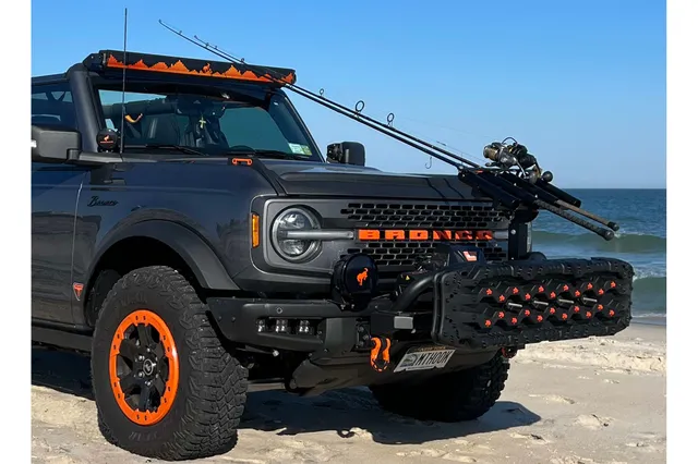 X-Rack Gancio anteriore Ford Bronco 2021+ per piastra verricello acciaio