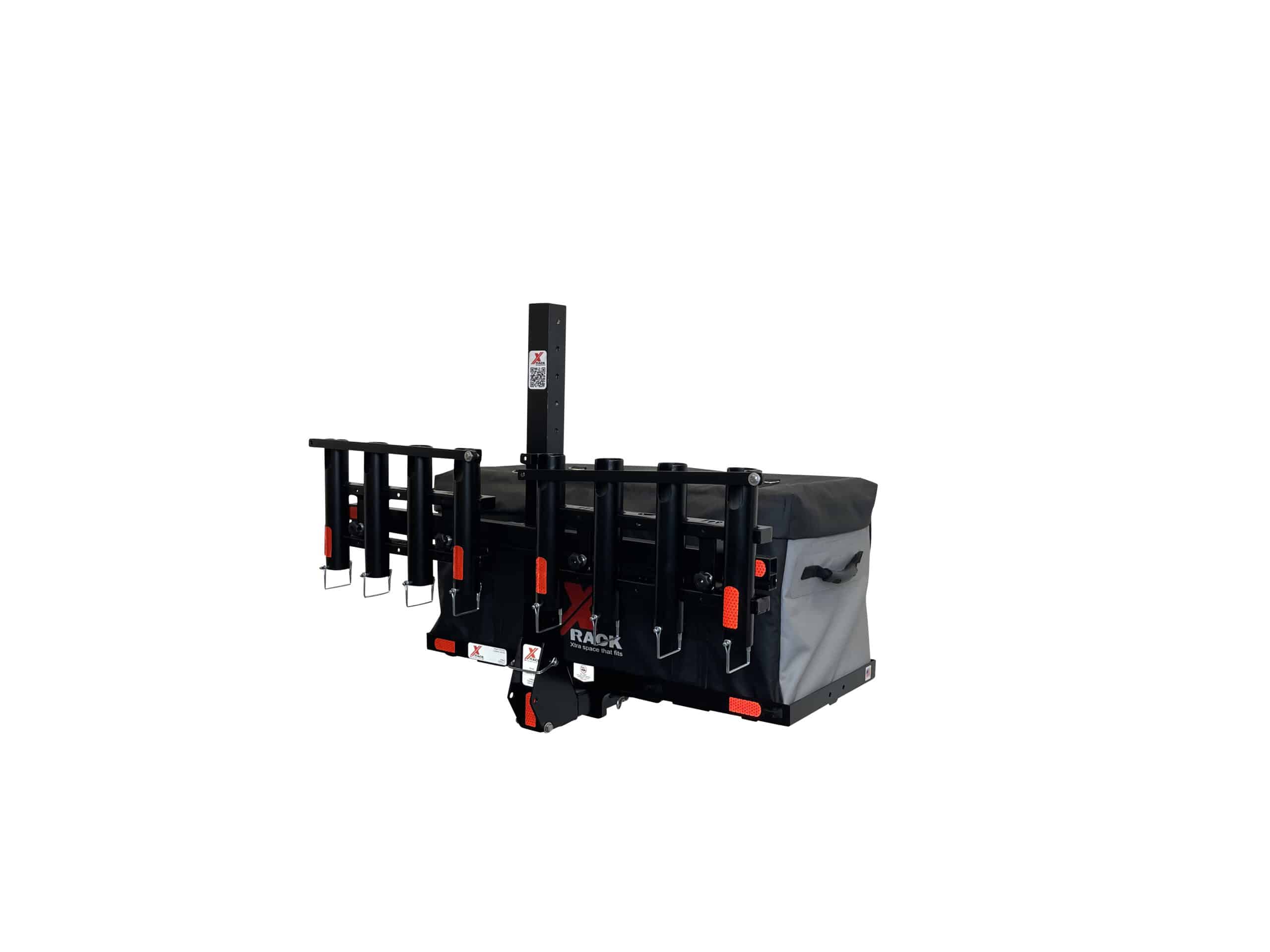 X-Rack Portacanne 4 Canne con Barra Bloccaggio