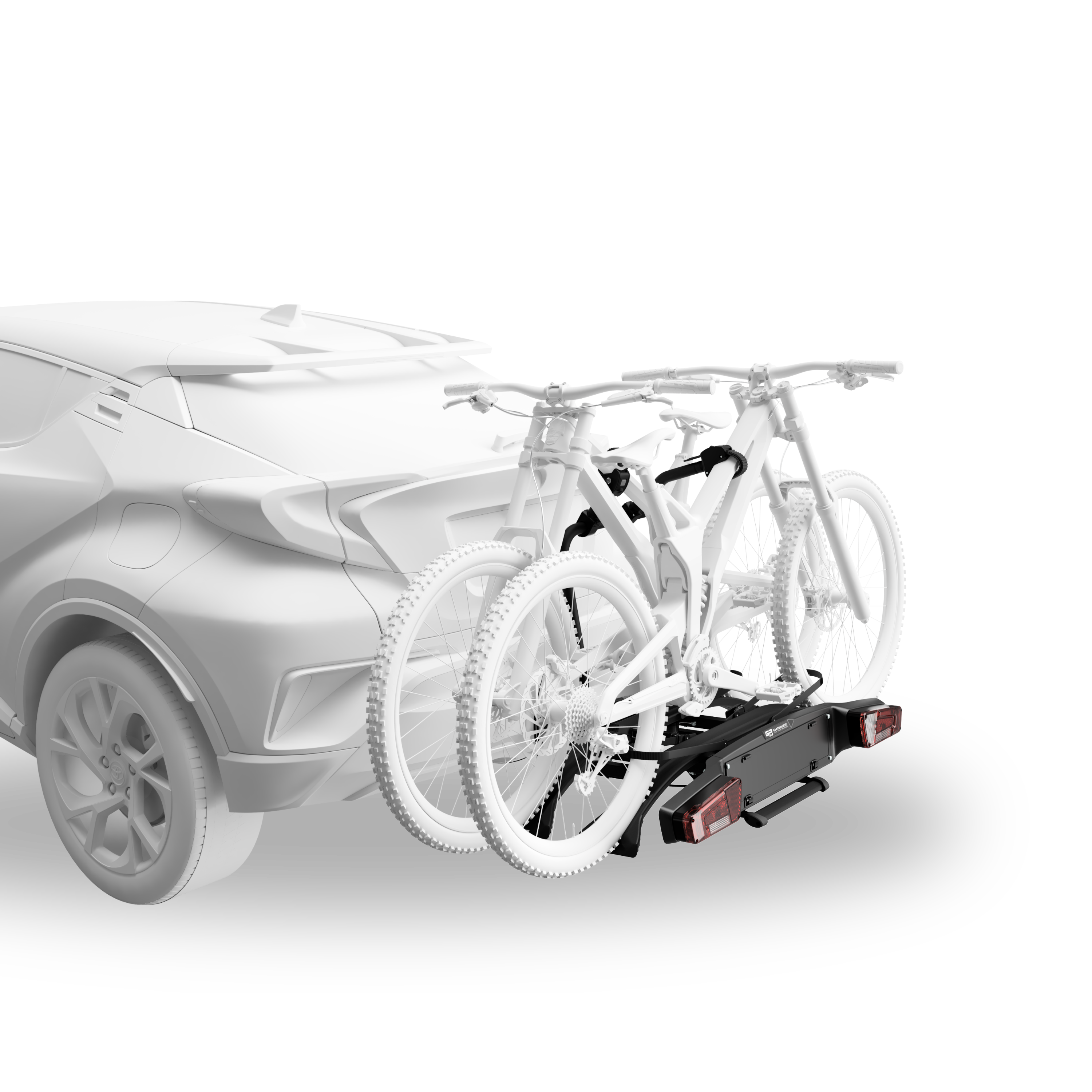 G.P. Saturn Kit 1 Portabici 2 E-Bike 60 Kg