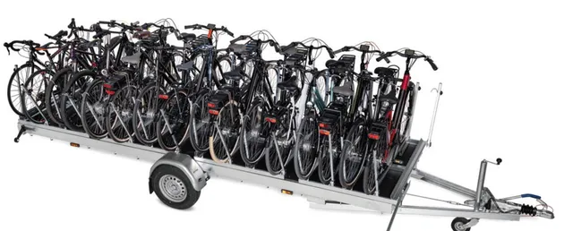 VK Fietstransportaanhanger rimorchio portabici per 16-20 e-bike