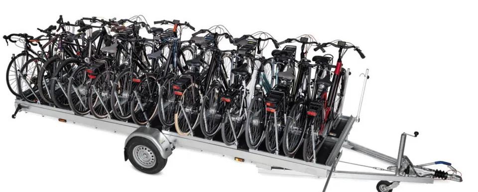 VK Fietstransportaanhanger rimorchio portabici per 16-20 e-bike